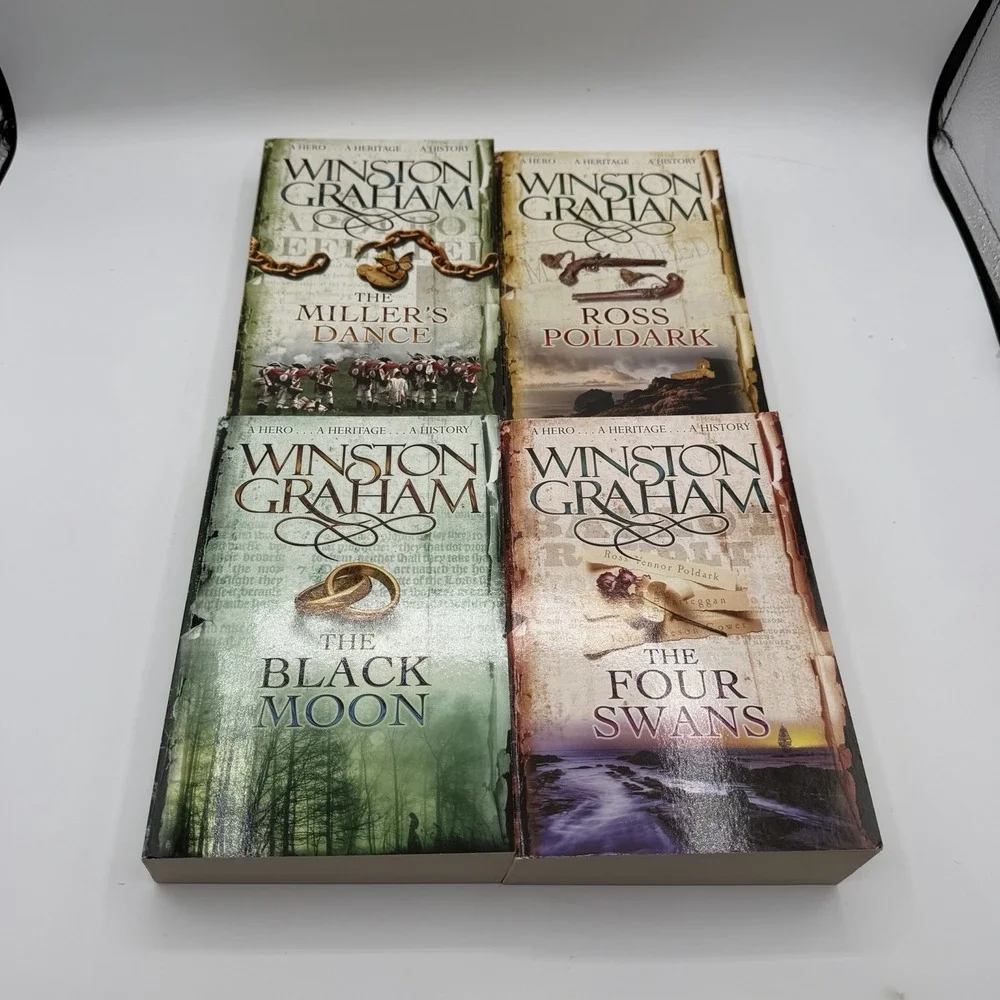 The Poldark Saga Complete Series of 12 by Winston Graham (Paperback) Pan Publish